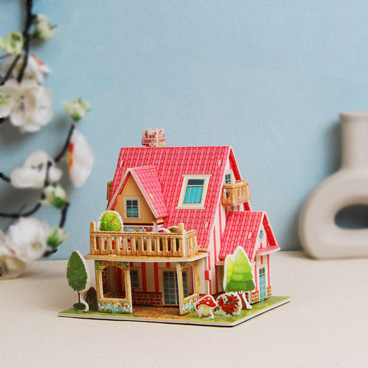 Paper Puzzle House Kit For Children